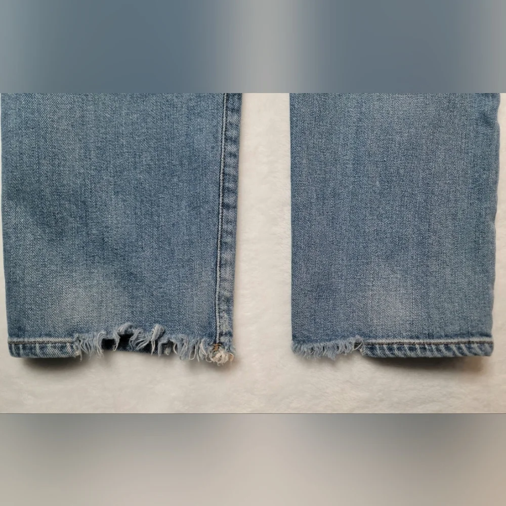 Citizens Of Humanity Emerson Slim Boyfriend Jean Sz 27 Distressed Raw Frayed Hem - Picture 10 of 15